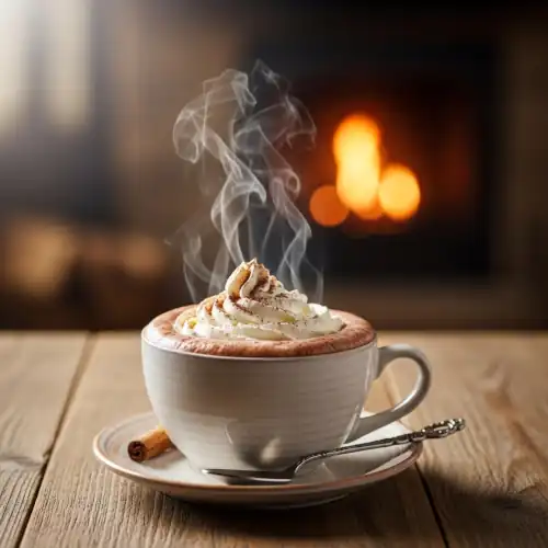 taza de chocolate caliente