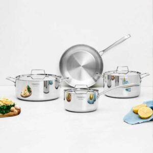 Ollas de Acero Tramontina 8 Piezas