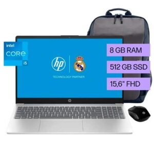 Laptop HP 15-fd0253la Intel Core i5-1334U + Mochila + Mouse