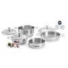 Juego de ollas de acero quirurgico Rena Ware Chef I